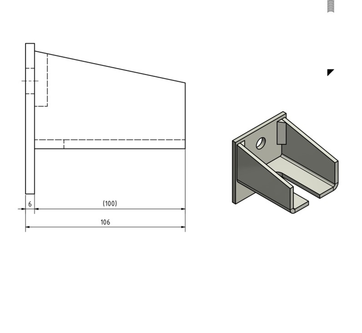 Wandkonsole einfach Gr. 3 + 4 MEA 10335330